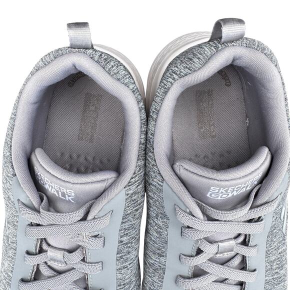 Skechers GO WALK Running Sneakers Shoes Womens 9.5 Gray Low Top Slip On 124959W - Picture 8 of 11